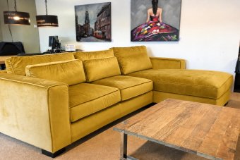 Amsterdam Longchair in geel – kleurimpressie