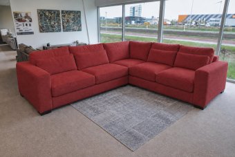 Arnhem 2 + Hoek + 2 Zits in rood – kleurimpressie