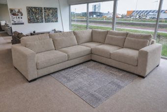 Arnhem 2 + Hoek + 2 Zits in taupe – kleurimpressie