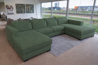 Arnhem Longchair + 2 zits + Longchair in groen – kleurimpressie
