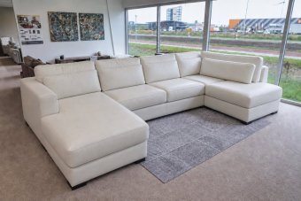 Arnhem U-Bankstel in leer – materiaalimpressie