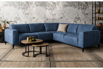 Aspen 2 + Hoek + 2 Zits in blauw – kleurimpressie