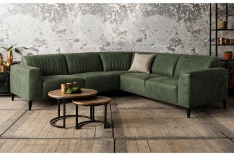 Aspen 2 + Hoek + 2 Zits in groen – kleurimpressie