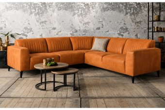 Aspen 2 + Hoek + 2 Zits in oranje – kleurimpressie