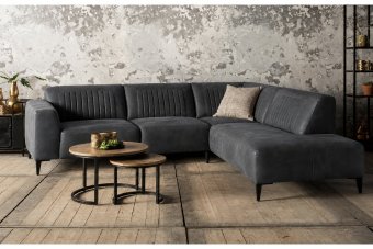 Aspen Hoekbank in antraciet – kleurimpressie