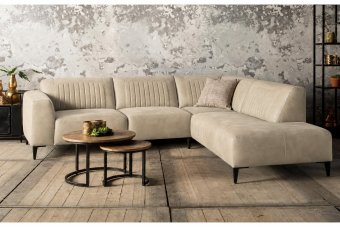 Aspen Hoekbank in beige – kleurimpressie