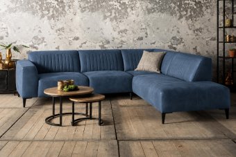 Aspen Hoekbank in blauw – kleurimpressie