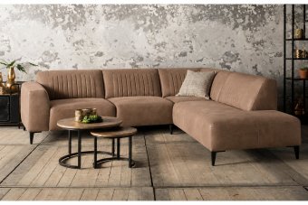 Aspen Hoekbank in bruin – kleurimpressie