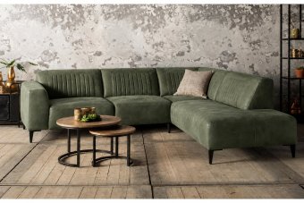Aspen Hoekbank in groen – kleurimpressie