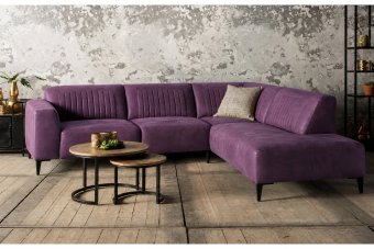 Aspen Hoekbank in paars – kleurimpressie
