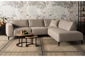 Aspen Hoekbank in taupe – kleurimpressie
