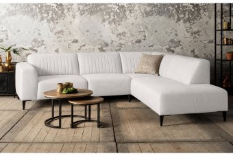 Aspen Hoekbank in wit – kleurimpressie