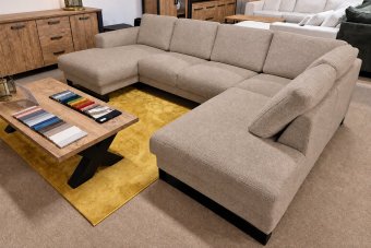 Baarlo U-Bank in taupe – kleurimpressie
