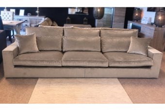 Bank XL Terheijden in taupe – kleurimpressie