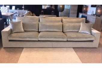 Bank XL Terheijden in velvetstof – materiaalimpressie