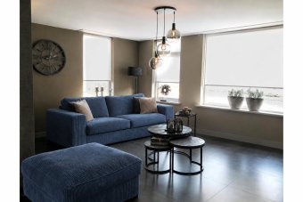 Berlicum 2.5 Zits Bank in blauw – kleurimpressie