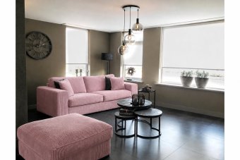 Berlicum 2.5 Zits Bank in roze – kleurimpressie
