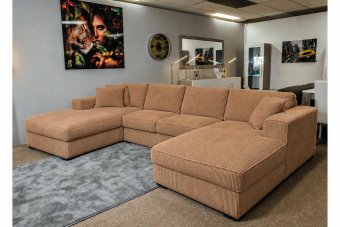 Berlicum Longchair + 2.5 + Longchair in cognac – kleurimpressie