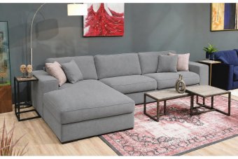 Berlicum Longchair + 2.5 zits in grijs – kleurimpressie