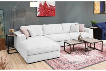 Berlicum Longchair + 2.5 zits in wit – kleurimpressie