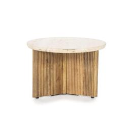 Bijzettafel Sara - 60cm - Beige/Bruin - 95899
