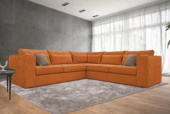 Blaricum 2 + Hoek + 2 Zits in oranje – kleurimpressie