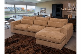 Blaricum 2 Zits + Longchair in cognac – kleurimpressie