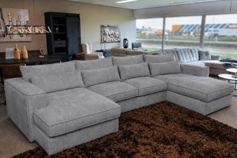 Blaricum Longchair + 2 + Longchair in grijs – kleurimpressie