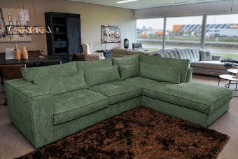 Blaricum Ottomaan in groen – kleurimpressie