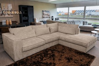Blaricum Ottomaan in taupe – kleurimpressie