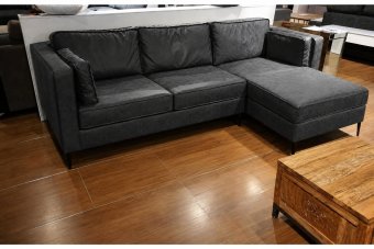 Borne Longchair in antraciet – kleurimpressie