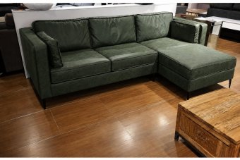 Borne Longchair in groen – kleurimpressie