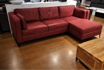 Borne Longchair in rood – kleurimpressie