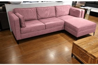 Borne Longchair in roze – kleurimpressie