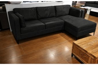 Borne Longchair in zwart – kleurimpressie