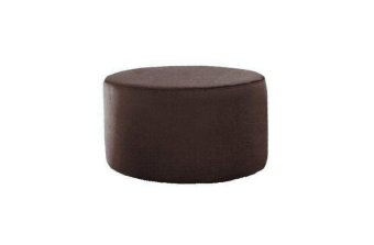 Bruine hocker Poef Lexmond 40x40cm – A-meubel