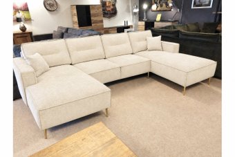 Capelle Longchair + 2 + Longchair in creme – kleurimpressie