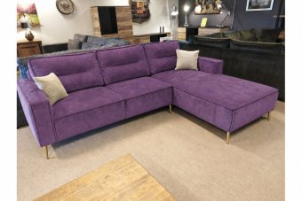 Capelle Longchair in paars – kleurimpressie