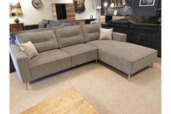 Capelle Longchair in ribstof – materiaalimpressie