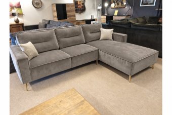 Capelle Longchair in velvetstof – materiaalimpressie