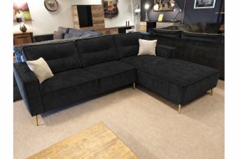 Capelle Longchair in zwart – kleurimpressie