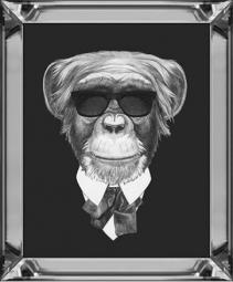 Portrait of monkey in suit