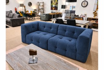 Castricum 2 Zits Bank in blauw – kleurimpressie
