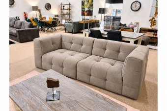 Castricum 2 Zits Bank in taupe – kleurimpressie