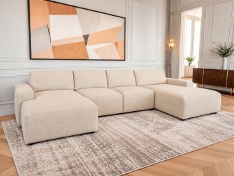 Bank Delft · Longchair + 2 Zits + Longchair 410cm