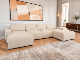 Bank Delft · Longchair + 2 Zits + Longchair 410cm
