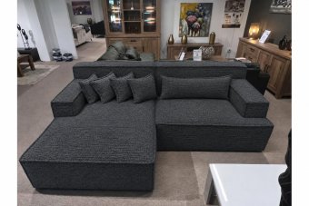 Domburg Loungebank in antraciet – kleurimpressie