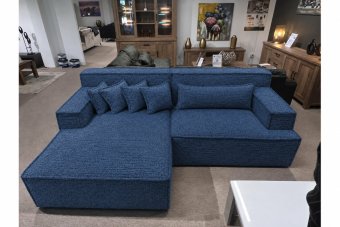 Domburg Loungebank in blauw – kleurimpressie