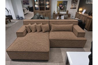 Domburg Loungebank in bruin – kleurimpressie
