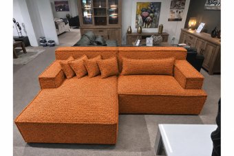 Domburg Loungebank in oranje – kleurimpressie